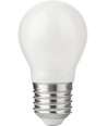 E27 4,7W dimbare LED kogellamp - G45, opaal glas, 470lm, 2500K