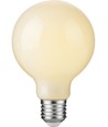 E27 4,7W dimbare LED globe lamp - G80, opaal glas, 2500K, filament