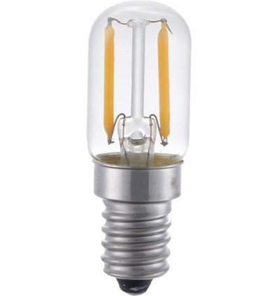 E14 1,5W LED buislamp - 6cm, 100lm, 2500K, helder glas