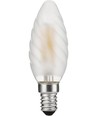 E14 4W dimbare LED kaarslamp - Twisted, 320lm, 2500K, mat glas, gedraaid filament