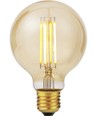 E27 6,5W dimbare LED globe lamp - G80, 550lm, filament, 2200K, goud glas