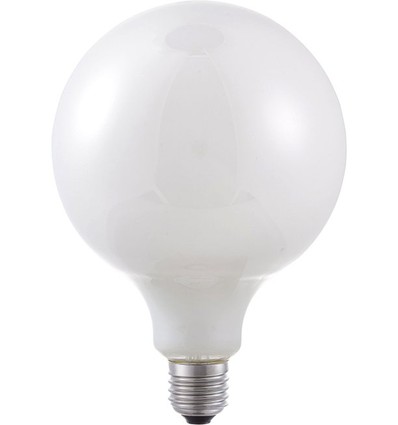E27 6W dimbare LED globe lamp - G125, filament, opaal glas, 2500K