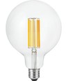 E27 7W dimbare LED globe lamp - G125, filament, 2200K, 600lm, helder glas