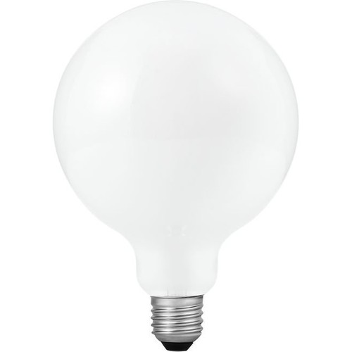 E27 8,5W dimbare LED globe lamp - G125, opaal glas, 810lm, 2500K filament