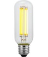 E27 6,5W dimbare LED filament buislamp - 13cm, 2500K, helder glas, 600lm