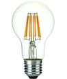E27 6,5W dimbare LED-lamp - Filament, A60, 630lm, 2500K, helder glas