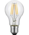 E27 4W dimbare LED filamentlamp - A60, 2200K, helder glas, 360lm