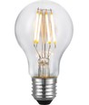 E27 4W dimbare LED filamentlamp - A60, 2200K, helder glas, 360lm