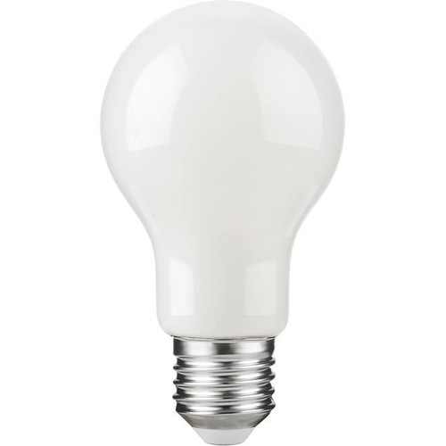 E27 7W dimbare LED lamp - A60, opaal glas, 806lm, 2500K, filament
