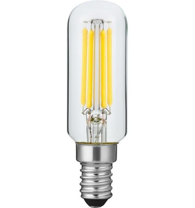 E14 4W dimbare LED buislamp - 8,5cm, filament, 2500K, helder glas