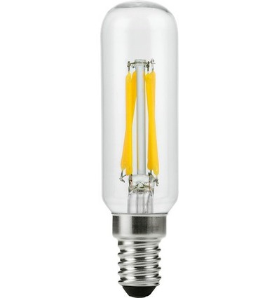 E14 4W dimbare LED buislamp - 9,5cm, filament, 2700K, helder glas