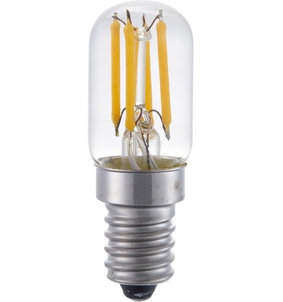 E14 3W dimbare LED buislamp - 5,5cm, filament, 2500K, helder glas