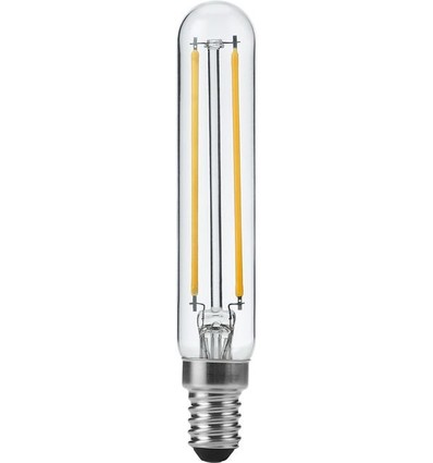 E14 4W dimbare LED buislamp - 11,5cm, filament, 2500K, helder glas
