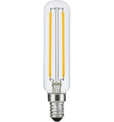 E14 4W dimbare LED buislamp - 11,5cm, 2200K, filament, helder glas