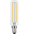 E14 4W dimbare LED buislamp - 11,5cm, 2200K, filament, helder glas