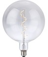 E27 6W XXL Globe LED lamp - G200, spiraal filament, 580lm, dimbaar, helder glas