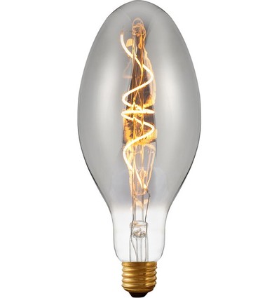 E27 4W dimbare LED filamentlamp - Ellipse C100, Smoke, 2200K, 100lm