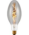 E27 4W dimbare LED filamentlamp - Ellipse C100, Smoke, 2200K, 100lm