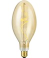 E27 4W dimbare LED lamp - Big Flex Ellipse, 200lm, 2000K, goud glas, filament