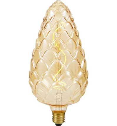 E27 4W XXL Flex Pine-Cone filamentlamp - 200lm, goud glas, dimbaar, 2000K