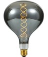 E27 6W dimbare XXL LED lamp - R160, 180lm, rookglas, 2200K, filament flex