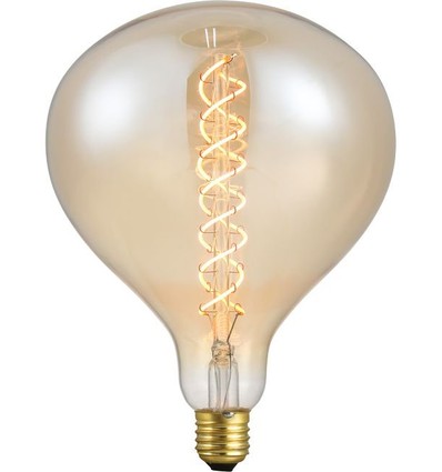 E27 6W XXL Flex R160 filamentlamp - 350lm, dimbaar, goud glas, 2000K
