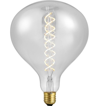 E27 5,5W dimbare LED XXL filamentlamp - R160, 380lm, 2200K, helder glas