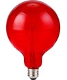 E27 4W dimbare LED filament lamp - G125, Flex Globe, Rood, 60lm