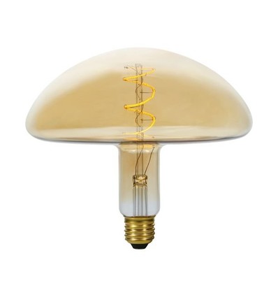 E27 4W dimbare LED filament lamp - XL Flex Mush, 200lm, 2000K, goud glas