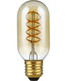 E27 5W dimbare LED-lamp - Filament Flex DH Tube, 2000K, goud glas, 300lm