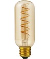 E27 4W dimbare LED lamp - Flex AX Tube, 13cm, 2000K, goud glas, filament