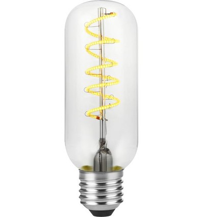 E27 4,5W Filament Flex AX Tube LED-lamp - 13cm, 2200K, dimbaar, helder glas