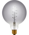E27 4,5W dimbare LED lamp - G125, Filament Flex, Smoke, 2200K, 150lm