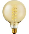 E27 4W dimbare LED filament lamp - G125, Flex Globe, 200lm, 2000K, goud glas
