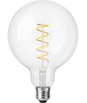 E27 4W dimbare LED filament lamp - G125, Flex Globe, 2200K, 250lm, helder glas