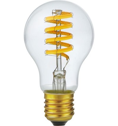E27 6W dimbare LED-lamp - DimToWarm, 2200-2700K, A60, Filament Flex, 570lm, helder glas
