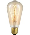 E27 5W dimbare LED-lamp - ST64 Rustika, Flex Double Loop, 2000K, goud glas