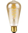 E27 4W dimbare LED lamp - ST64 Rustika, Flex filament, 200lm, goud glas, 2000K
