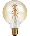E27 5W dimbare LED-lamp - G95, Gold, Flex Double Helix, 2000K, 300lm
