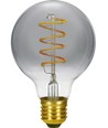 E27 4,5W dimbare LED globe-lamp - G95, rookglas, 2200K
