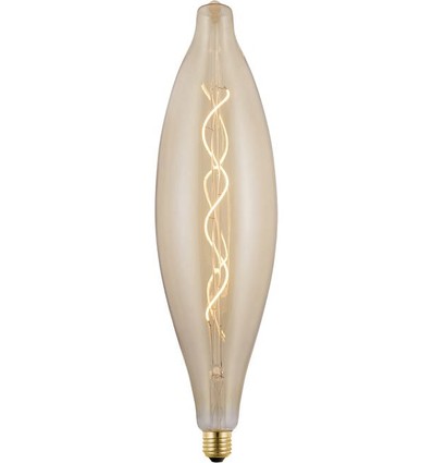 E27 4W XXL Flex filamentlamp - 44cm, 2000K, goud glas, dimbaar