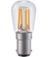 BA15d 3W dimbare LED filament lamp - 2500K, helder, 5,6cm, 210lm
