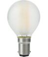 Ba15d 4W dimbare LED kogellamp - G45, filament, mat glas, 2500K