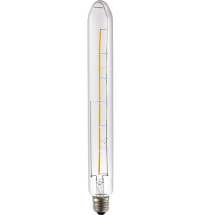 E27 5W dimbare LED filamentlamp - Colorenta, 31,5cm, 2500K, helder glas, 500lm
