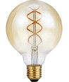 E27 5W 3-staps dimbare LED lamp - G95, Goud, Filament Flex, 2200K, 460lm