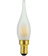 E14 1,8W dimbare LED kogellamp - C23, Mini Tip Candle, 2500K, mat glas