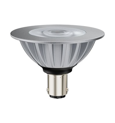 Ba15d AR70 6,5W LED lamp, 12V - 530lm, 36°, dimbaar, warm wit
