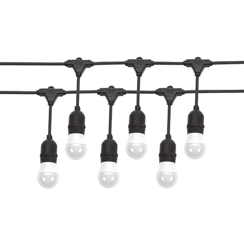 Spectrum lichtsnoer voor 10 stuks E27 lampen - 10 meter, IP44, 230V, zonder lichtbron