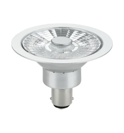 BA15d AR70 8W LED lamp, 12V - 480lm, 30°, dimbaar, warm wit