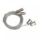 8m draadophanging, set van 2 stuks - Gegalvaniseerd staal, verstelbare hoogte